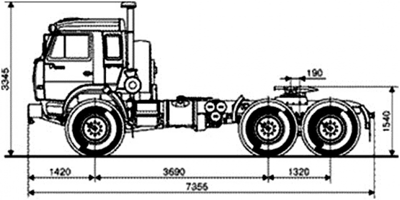 53504-76020-50 Тягач КАМАЗ
