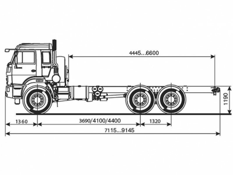 43118-3918-50 Шасси КамАЗ