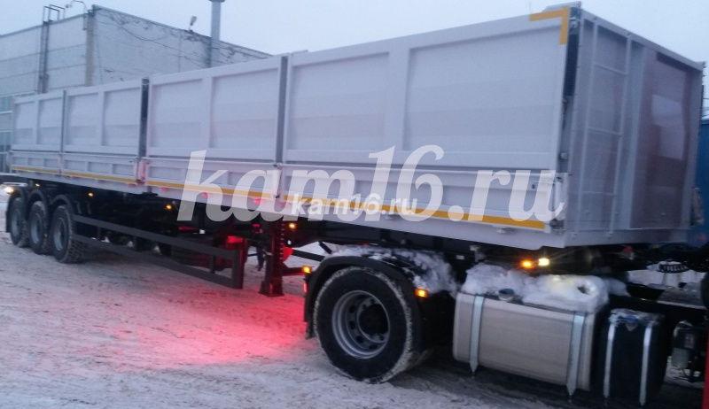 Полуприцеп зерновоз самосвал трехосный самосвальный