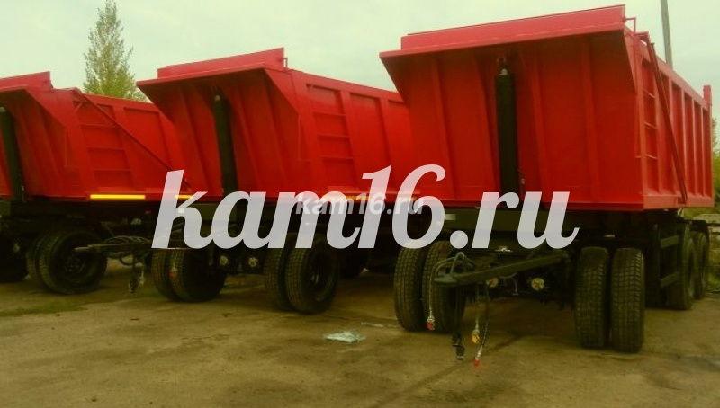 Прицеп самосвал трехосный двухскатный для перевозки сыпучих грузов