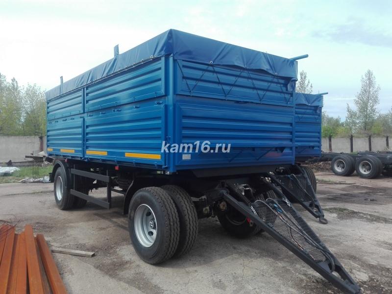 Прицеп зерновоз бортовой двухосный 15 тонный