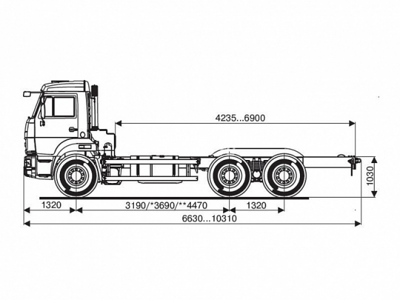 65115-3971-48(А5) Шасси КамАЗ