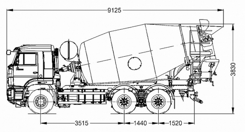 КАМАЗ 5814W2 Автобетоносмеситель