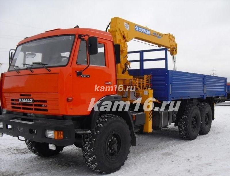 КАМАЗ 43118 с КМУ Soosan 736 (без электроники)